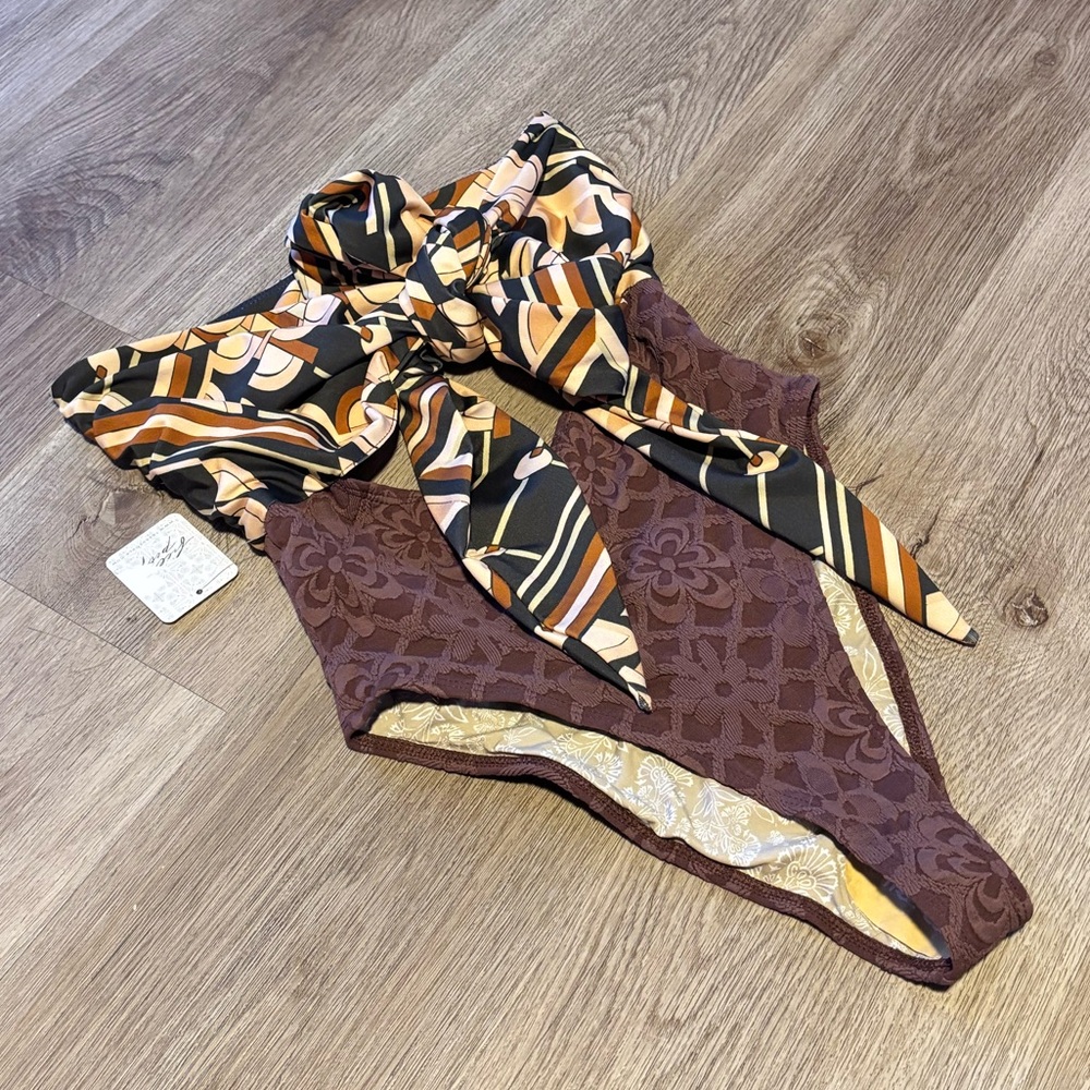 NEW Free People free-est Miley One-Piece Swimsuit - Picture 6 of 9